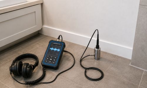 Acoustic correlation on a brick home