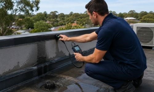 Rooftop and flashing inspection